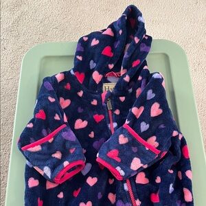 Hatley Blue and Pink Fleece bodysuit